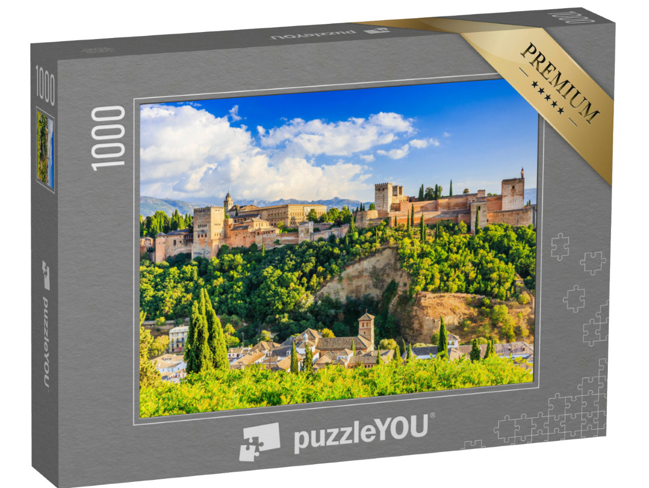 Puzzle 1000 Teile „Beeindruckende Festung Alhambra von Granada, Spanien“