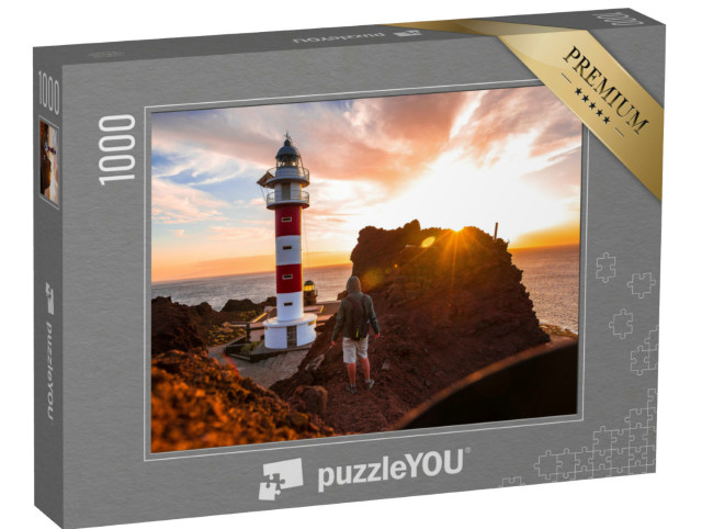 Puzzle 1000 Teile „Sonnenuntergang in Punta de Teno, Teneriffa“