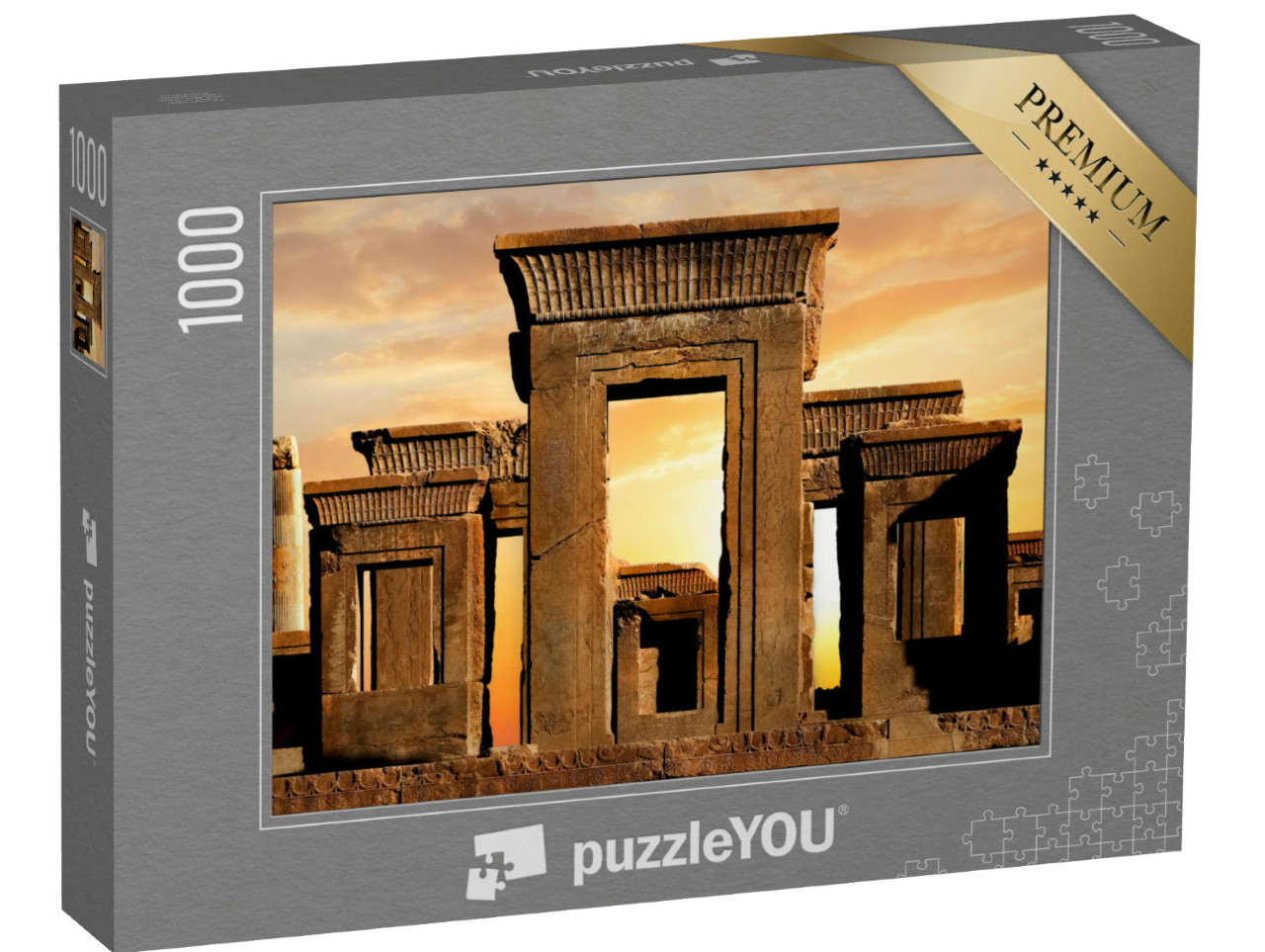 Puzzle 1000 Teile „Persepolis: Blick auf den Iran bei Sonnenaufgang“