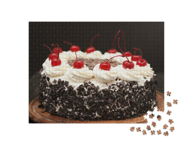 Puzzle 1000 Teile „Schwarzwälder Kirschtorte“