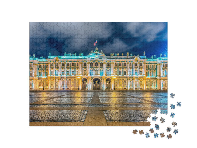Puzzle 1000 Teile „Haus des Eremitage-Museums, St. Petersburg, Russland“