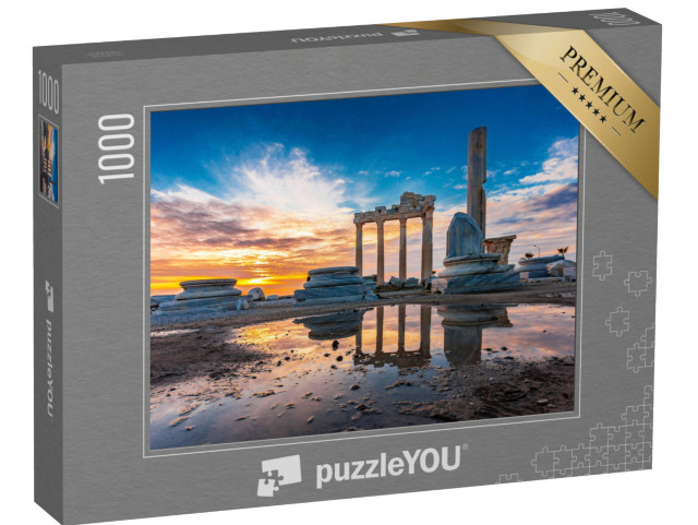 Puzzle 1000 Teile „Der Apollo-Tempel in der Stadt Side in der Provinz Antalya“