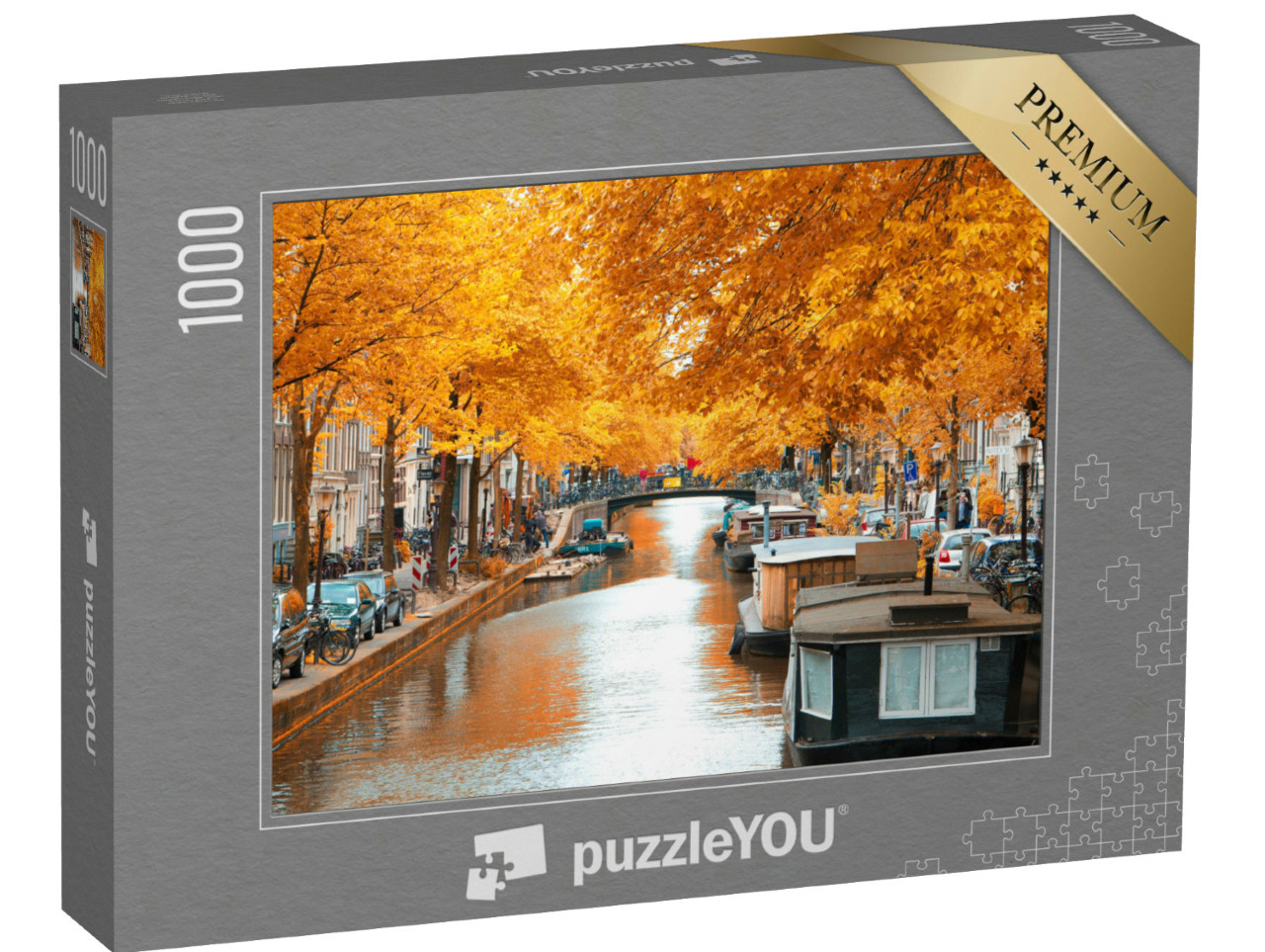 Puzzle 1000 Teile „Amsterdam Herbst, schöne Orte in Europa“