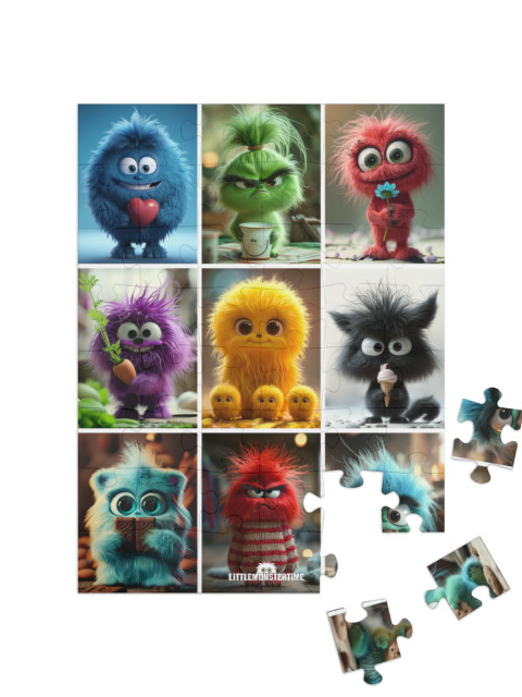 Puzzle 48 Teile „LITTLEMONSTERTIME: Collage“