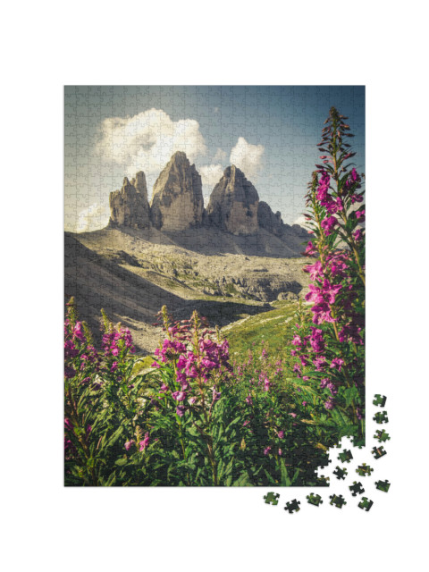 Puzzle 1000 Teile „Die Drei Zinnen, Südtirol, Alpen, Dolomiten“