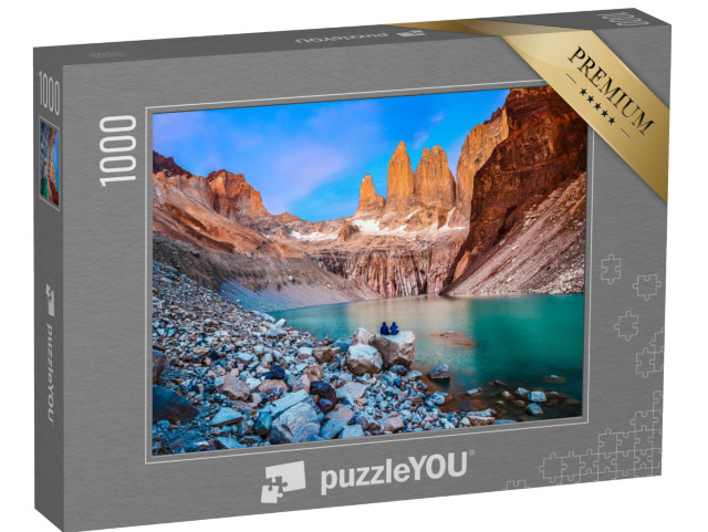 Puzzle 1000 Teile „Der Nationalpark Torres del Paine: Wahrzeichen von Patagonien, Chile“