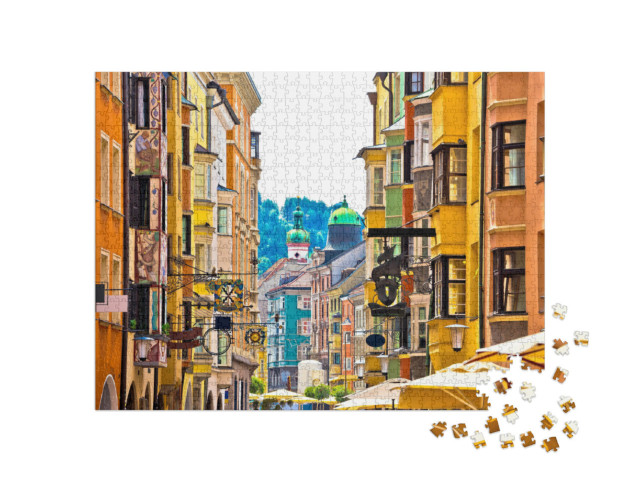 Puzzle 1000 Teile „Altstadt von Innsbruck in Tirol, Österreich“