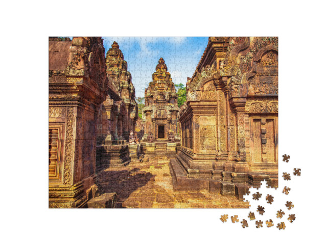 Puzzle 1000 Teile „Tempel des Hindu-Gottes Shiva, Siem Reap, Kambodscha“