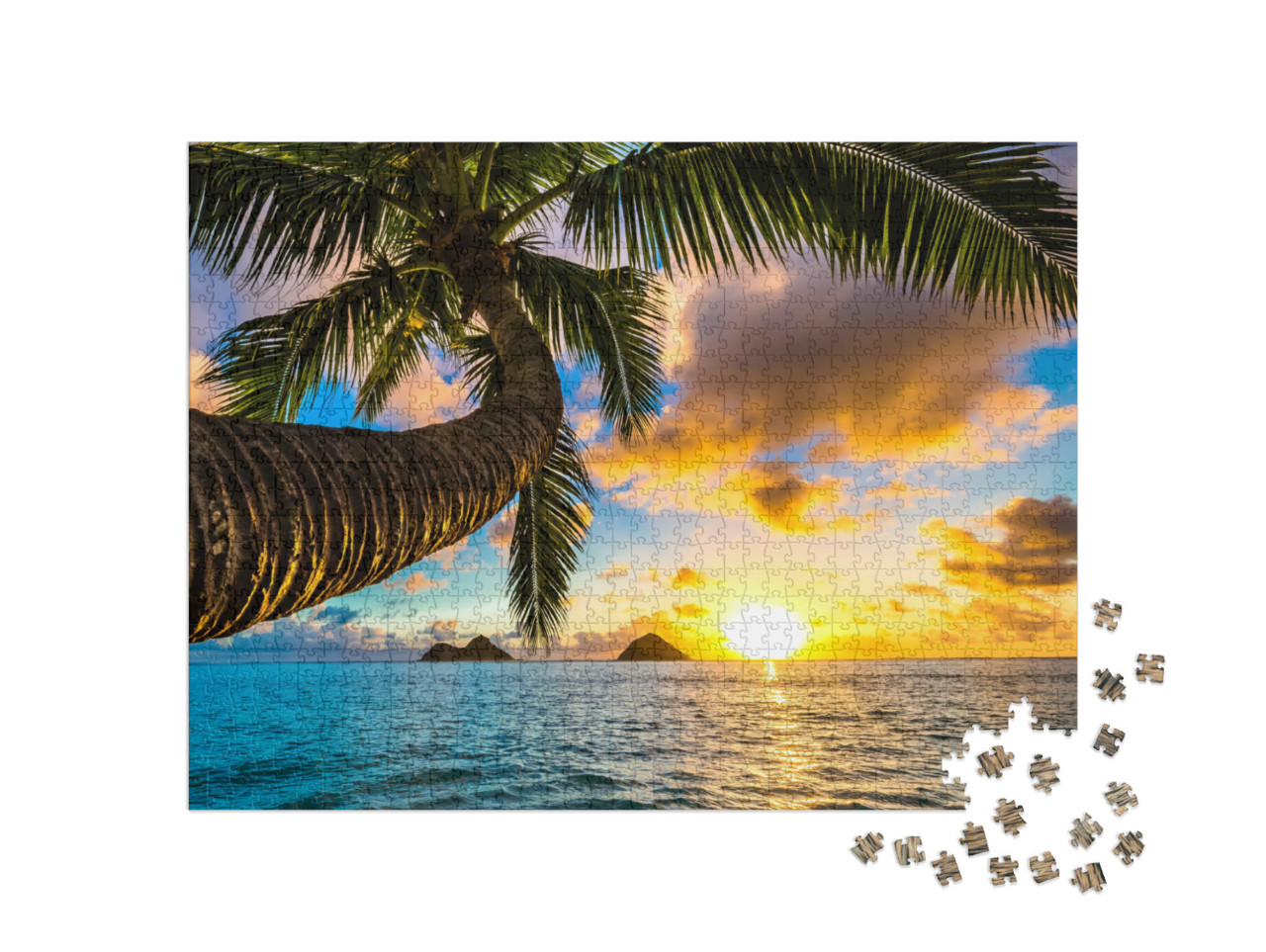 Puzzle 1000 Teile „Sonnenaufgang über Hawaii“
