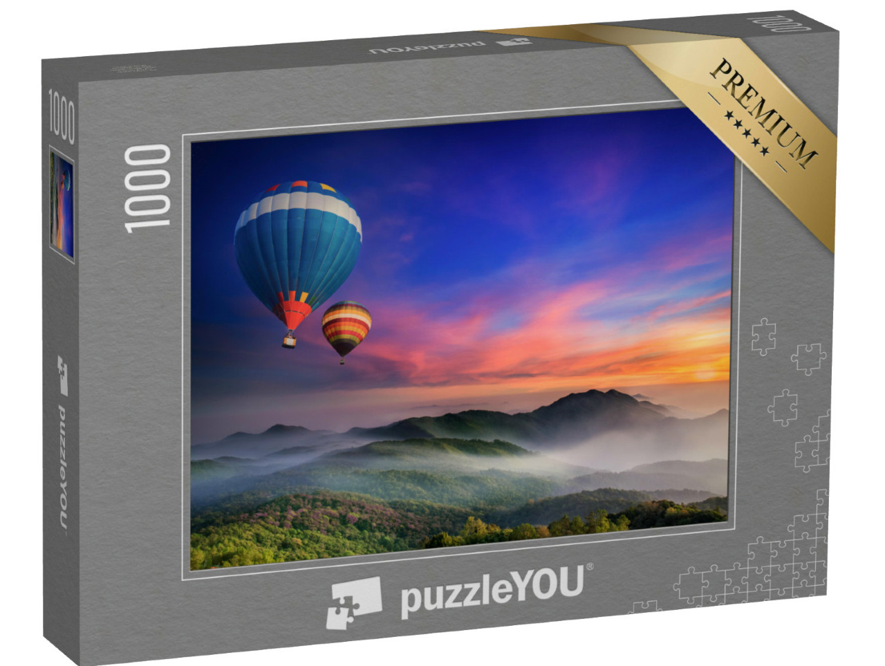 Puzzle 1000 Teile „Sonnenaufgang  in der Provinz Chiang Mai, Thailand“