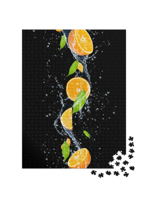 Puzzle 1000 Teile „Orangen im Wasser“