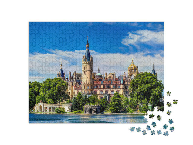 Puzzle 1000 Teile „Das prächtige Schweriner Schloss“