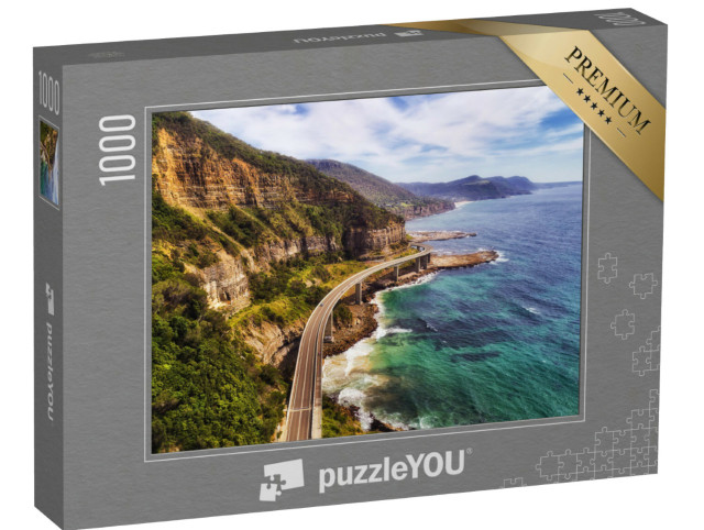 Puzzle 1000 Teile „Seeklippenbrücke auf dem Grand Pacific Drive, Australien“