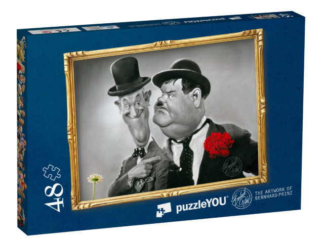 Puzzle 48 Teile „Dick & Doof“