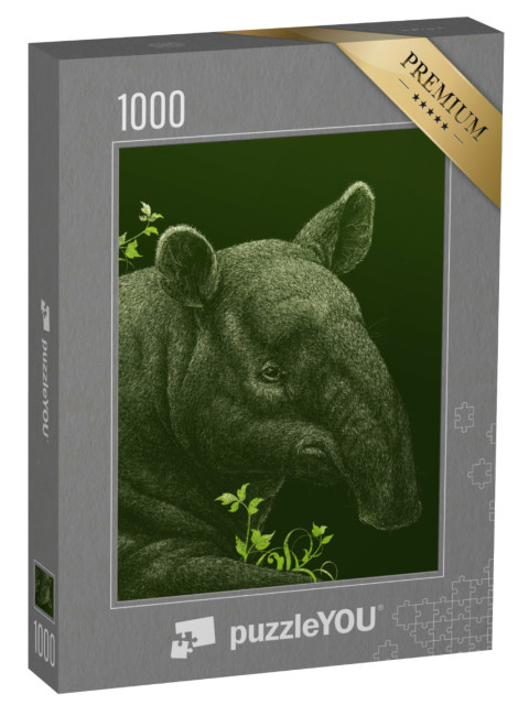 Puzzle 1000 Teile „Tapir“