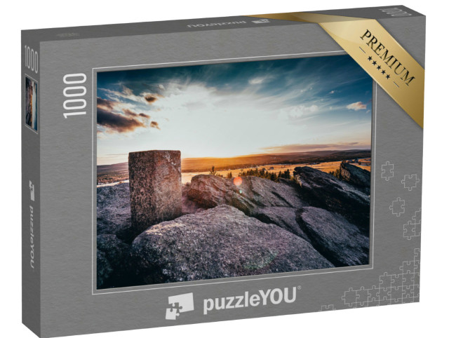 Puzzle 1000 Teile „Erzgebirge in der Nähe des Dorfes Lesna bei Chomutov, Tschechien“