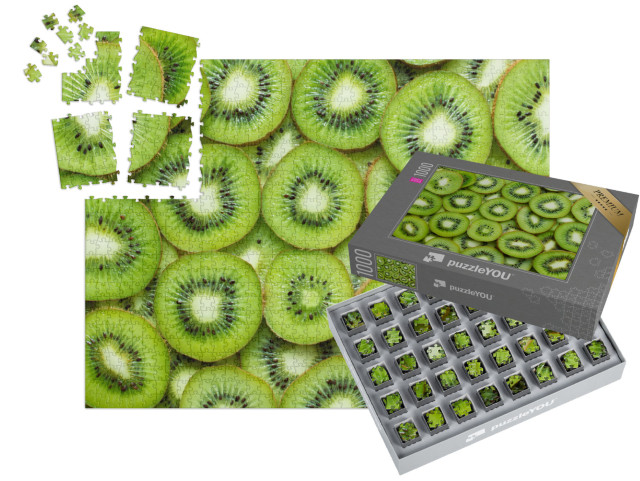 Puzzle „Frisch aufgeschnittene Kiwi“ | SMART SORTED® 1000 Teile