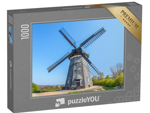 Puzzle 1000 Teile „Holländerwindmühle von Benz auf der Insel Usedom, Ostsee, Deutschland“