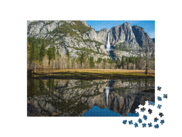 Puzzle 1000 Teile „Yosemite Fall, Kalifornien, USA“