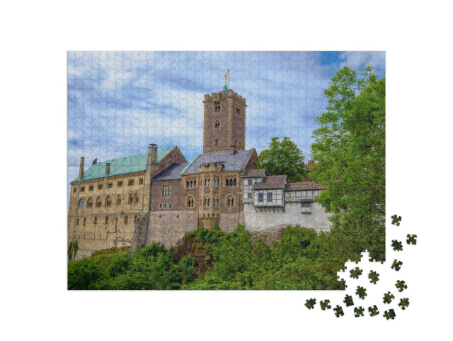 Puzzle 1000 Teile „Die Wartburg bei Eisenach, Deutschland“