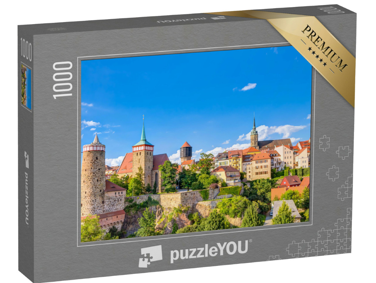 Puzzle 1000 Teile „Historische Altstadt von Bautzen in Sachsen, Deutschland“