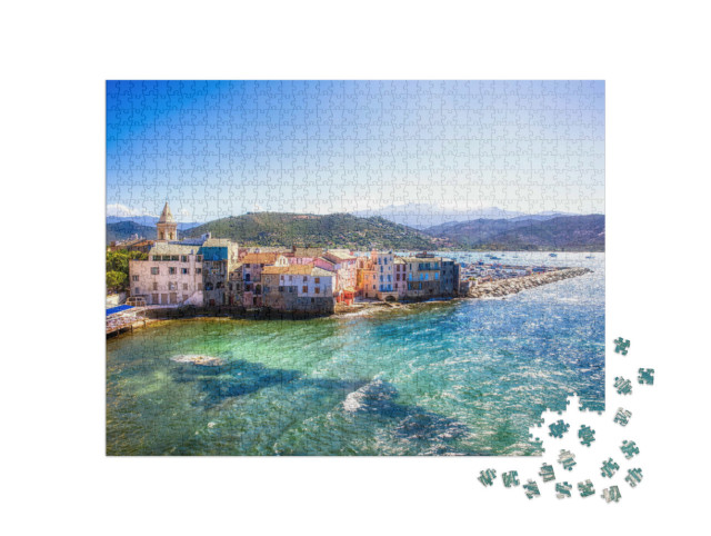 Puzzle 1000 Teile „Der alte Teil von Saint-Florent auf Korsika“