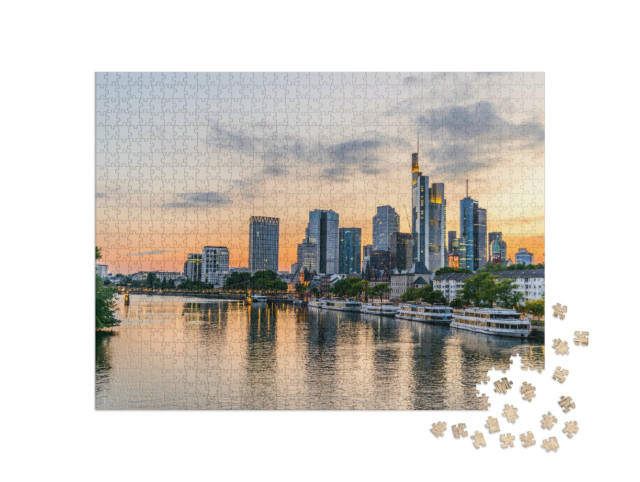 Puzzle 1000 Teile „Wunderschöner Blick auf Frankfurt am Main“