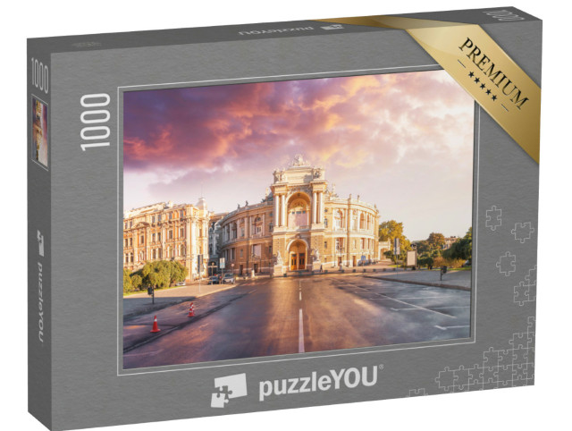 Puzzle 1000 Teile „Panorama von Odessa mit Oper und Theater, Ukraine“