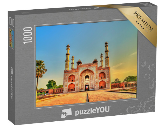 Puzzle 1000 Teile „Südtor des Sikandra Forts in Agra, Uttar Pradesh, Indien“
