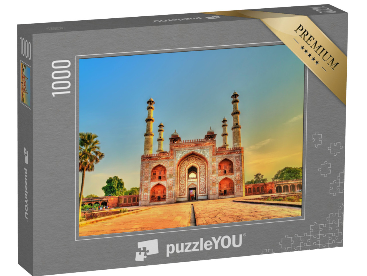 Puzzle 1000 Teile „Südtor des Sikandra Forts in Agra, Uttar Pradesh, Indien“