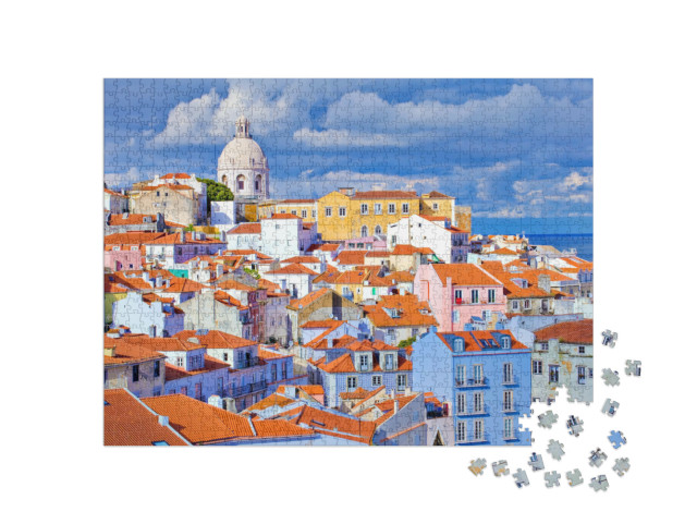 Puzzle 1000 Teile „Lissabon, Stadtteil Alfama, Portugal“