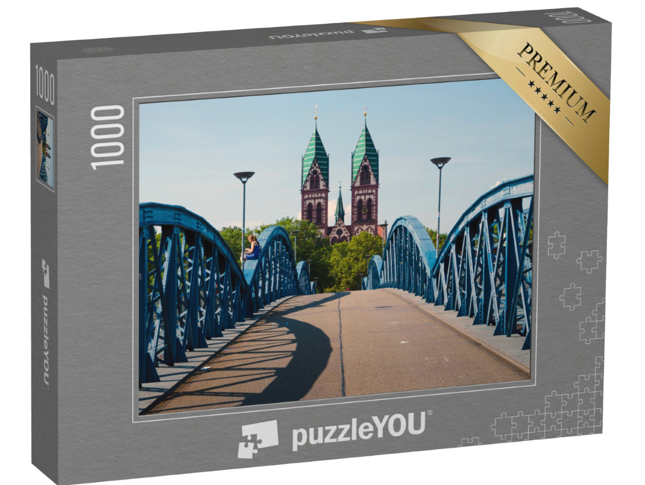 Puzzle 1000 Teile „Herz Jesu Kirche, Freiburg, Deutschland“