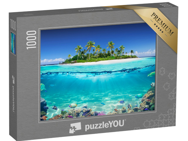 Puzzle 1000 Teile „Tropische Insel und Korallenriff “