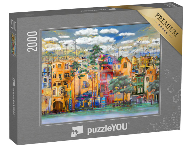 Puzzle 2000 Teile „Ferienort in Italien“