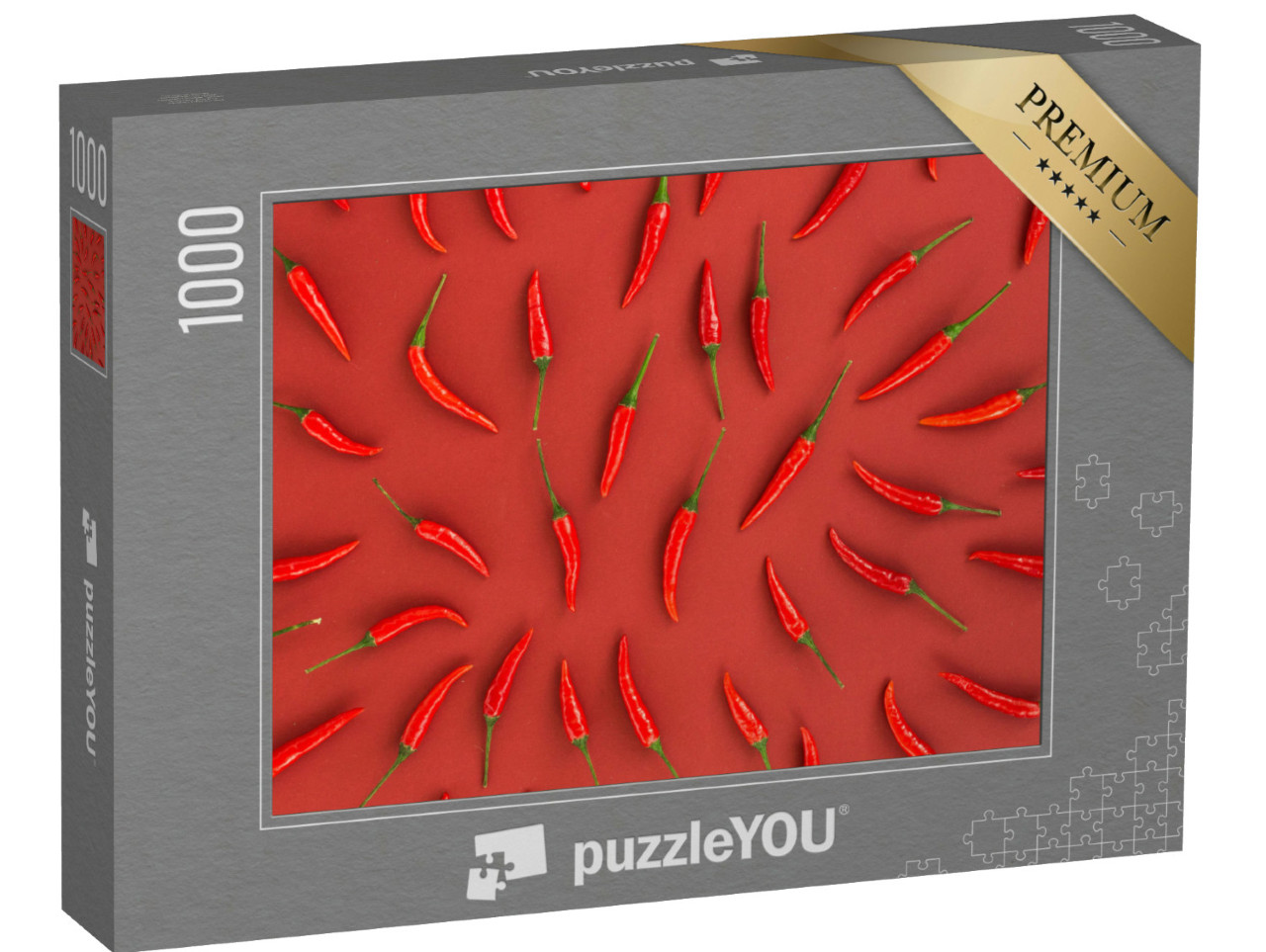 Puzzle 1000 Teile „Feuriges Gewürz - Chilischoten“