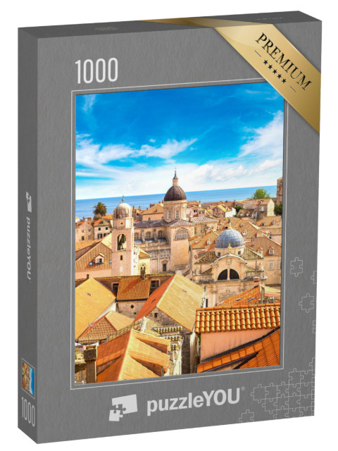 Puzzle 1000 Teile „Wunderschöne Altstadt von Dubrovnik, Kroatien“