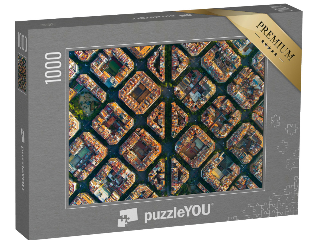Puzzle 1000 Teile „Stadtbild Barcelona“