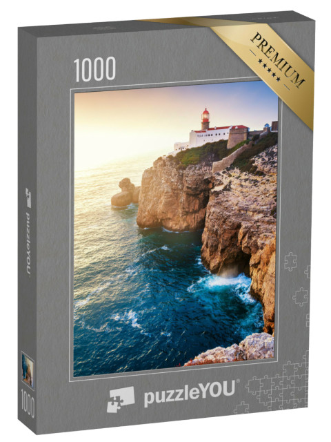 Puzzle 1000 Teile „Leuchtturm am Kap St. Vincent, südwestlichster Punkt Europas, Portugal“