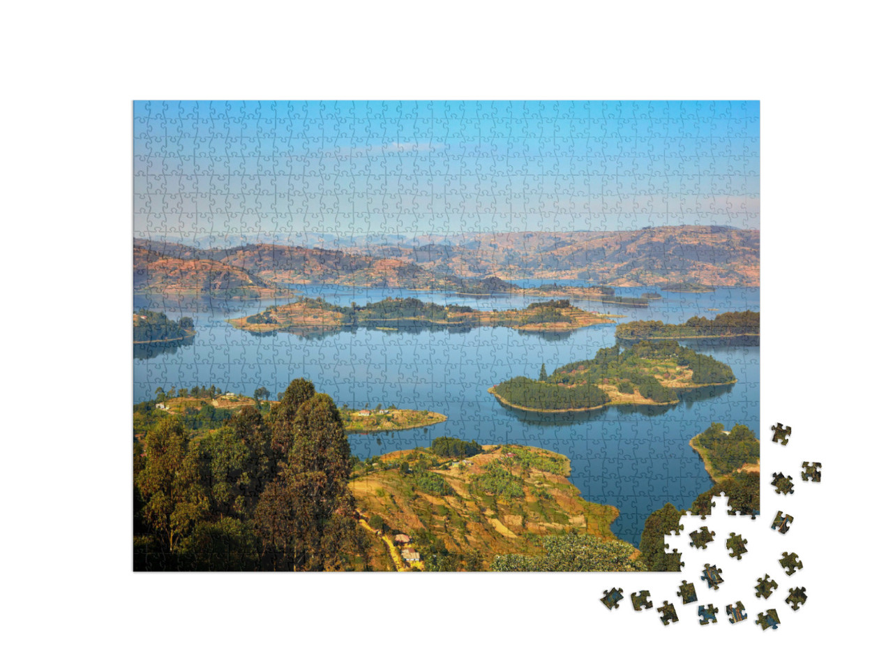 Puzzle 1000 Teile „Bunyonyi-See, Uganda“