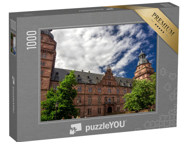 Puzzle 1000 Teile „Blick auf das Schloss Johannisburg in Aschaffenburg, Deutschland“