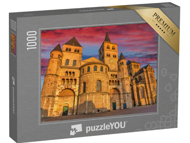Puzzle 1000 Teile „Imposanter Dom in Trier im Sonnenuntergang“