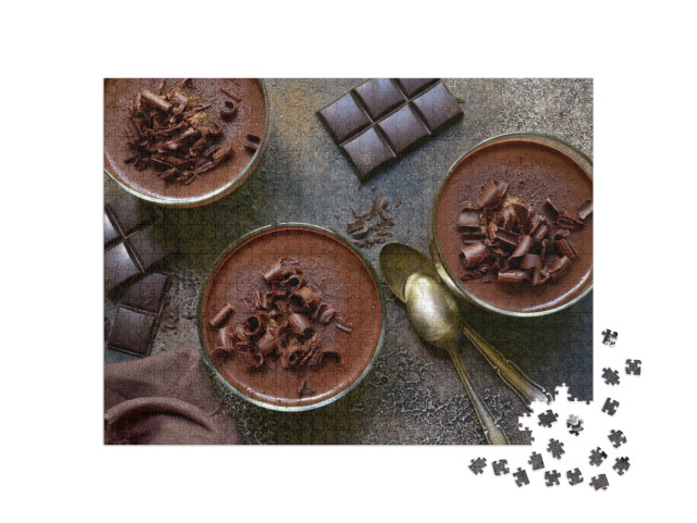 Puzzle 1000 Teile „Hausgemachte Mousse au Chocolat “