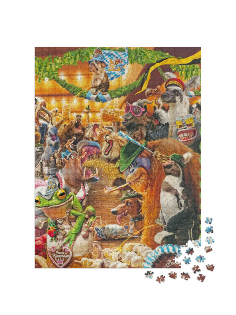 Puzzle 1000 Teile „Tierisches Volksfest – Teil 2“