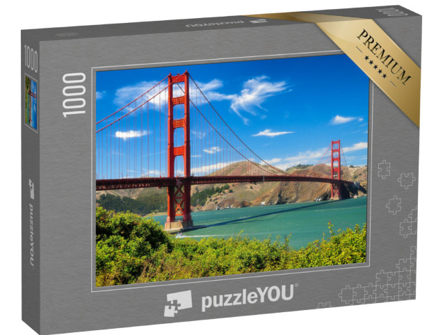 Puzzle 1000 Teile „Die weltberühmte Golden Gate Bridge, San Francisco“