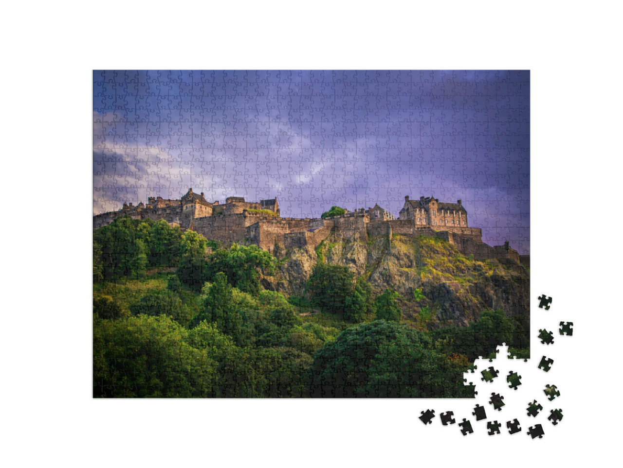 Puzzle 1000 Teile „Edinburgh Castle, Schottland“