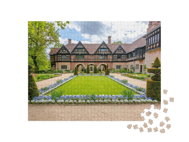 Puzzle 1000 Teile „Schloss Cecilienhof im Neuen Park, Potsdam“