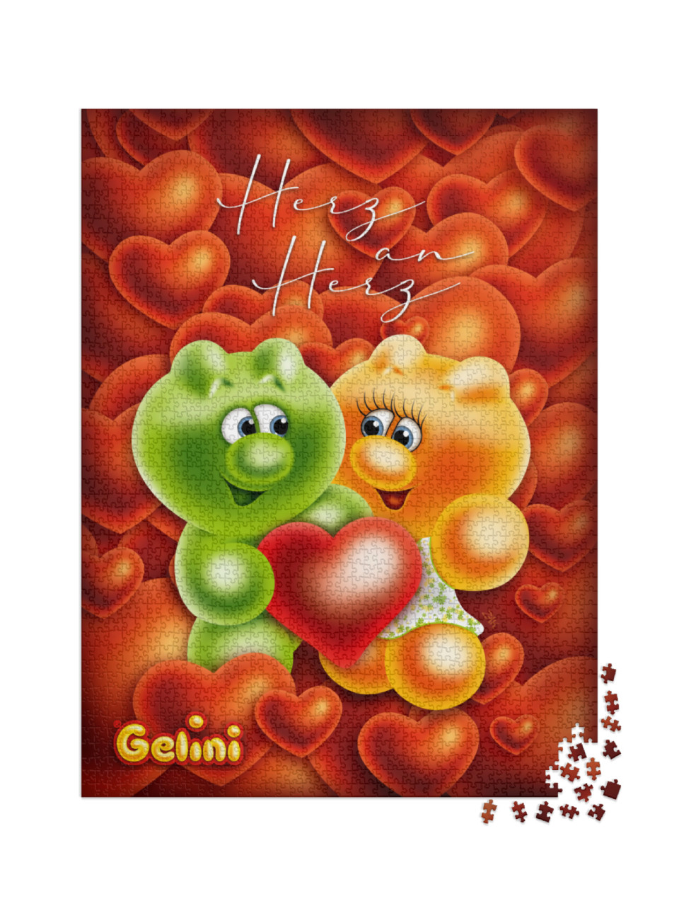 Puzzle 2000 Teile „Gelini Herz“