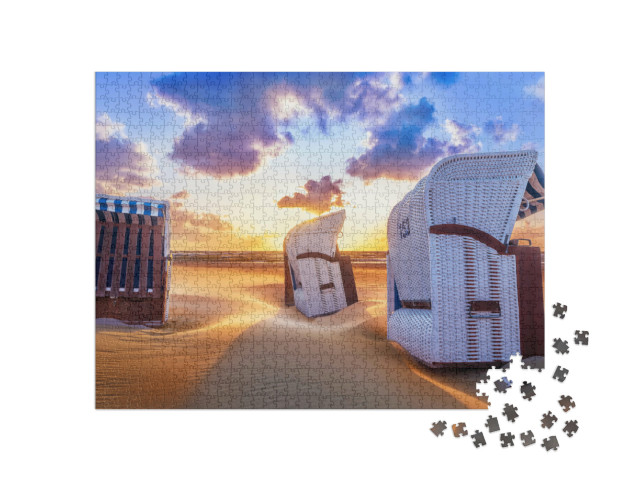 Puzzle 1000 Teile „Sonnenuntergang an der Ostsee “