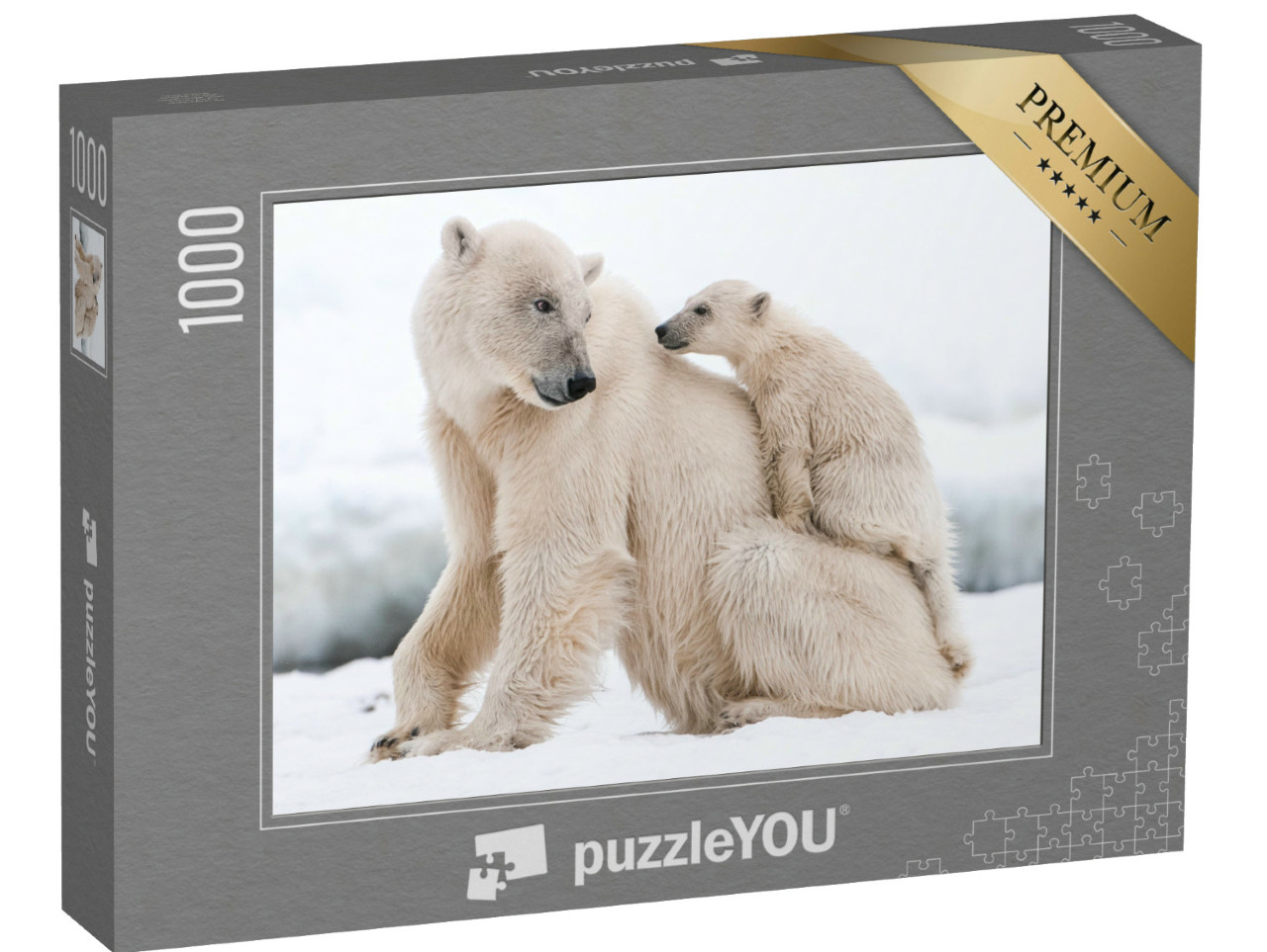 Puzzle 1000 Teile „Der Eisbär, Raubtier der nördlichen Arktis“