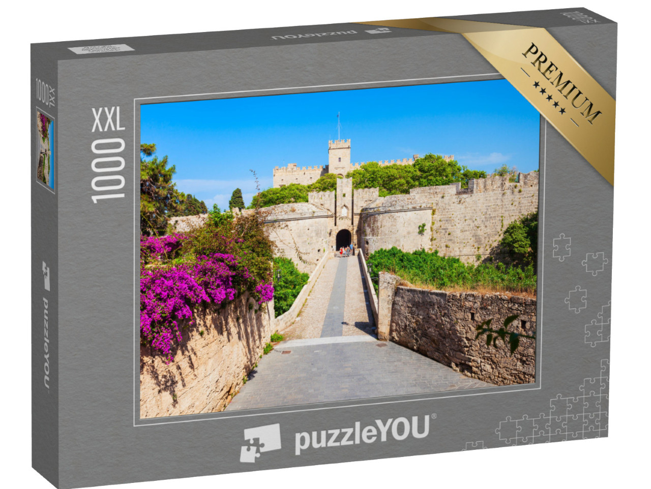Puzzle 1000 Teile XXL „Altstadt von Rhodos, Griechenland“